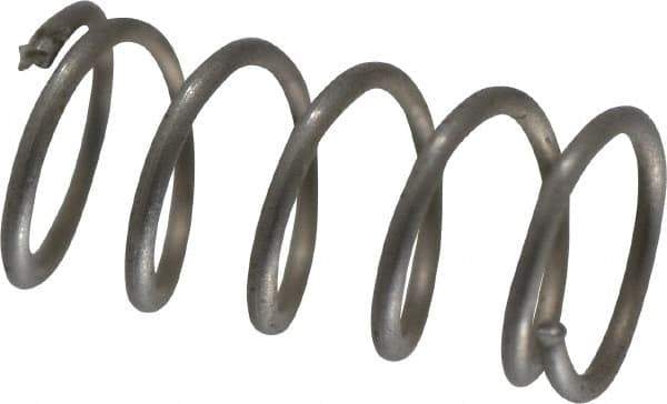 Value Collection - 0.12" OD, 0.012" Wire, 1/4" Free Length, Compression Spring - 5.26 Lb Spring Rating, Stainless Steel - Apex Tool & Supply