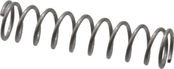Value Collection - 0.12" OD, 0.012" Wire, 1/2" Free Length, Compression Spring - 2.48 Lb Spring Rating, Stainless Steel - Apex Tool & Supply