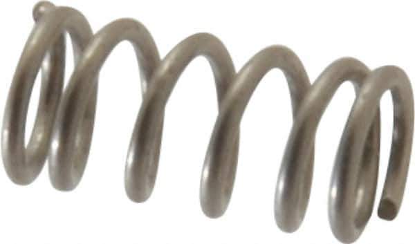 Value Collection - 0.12" OD, 0.016" Wire, 1/4" Free Length, Compression Spring - 15.72 Lb Spring Rating, Stainless Steel - Apex Tool & Supply
