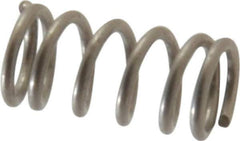 Value Collection - 0.12" OD, 0.016" Wire, 1/4" Free Length, Compression Spring - 15.72 Lb Spring Rating, Stainless Steel - Apex Tool & Supply