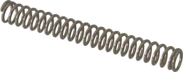 Value Collection - 0.12" OD, 0.016" Wire, 1" Free Length, Compression Spring - 3.2 Lb Spring Rating, Stainless Steel - Apex Tool & Supply