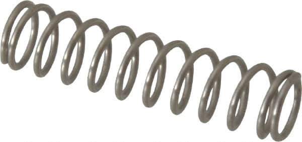 Value Collection - 0.18" OD, 0.02" Wire, 3/4" Free Length, Compression Spring - 4.78 Lb Spring Rating, Stainless Steel - Apex Tool & Supply