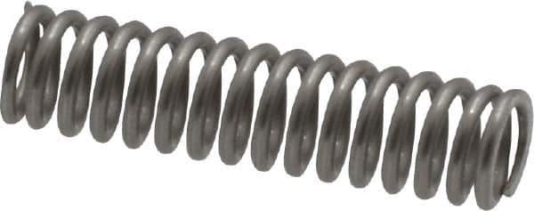 Value Collection - 0.18" OD, 0.026" Wire, 3/4" Free Length, Compression Spring - 10.2 Lb Spring Rating, Stainless Steel - Apex Tool & Supply