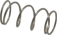 Value Collection - 0.24" OD, 0.02" Wire, 1/2" Free Length, Compression Spring - 4.88 Lb Spring Rating, Stainless Steel - Apex Tool & Supply