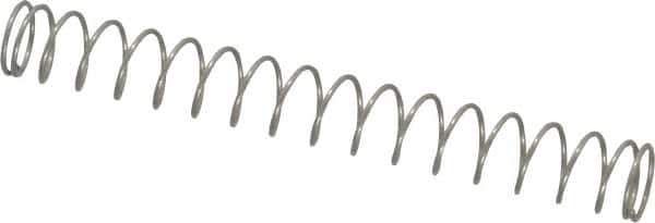 Value Collection - 0.24" OD, 0.02" Wire, 2" Free Length, Compression Spring - 1.1 Lb Spring Rating, Stainless Steel - Apex Tool & Supply