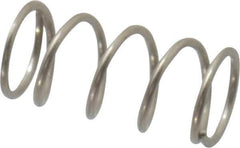 Value Collection - 0.24" OD, 0.026" Wire, 1/2" Free Length, Compression Spring - 9.67 Lb Spring Rating, Stainless Steel - Apex Tool & Supply