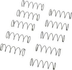Value Collection - 0.3" OD, 0.02" Wire, 1" Free Length, Compression Spring - 1.7 Lb Spring Rating, Stainless Steel - Apex Tool & Supply