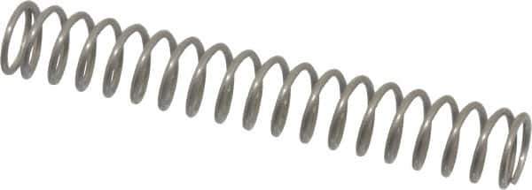 Value Collection - 0.3" OD, 0.032" Wire, 2" Free Length, Compression Spring - 3.73 Lb Spring Rating, Stainless Steel - Apex Tool & Supply