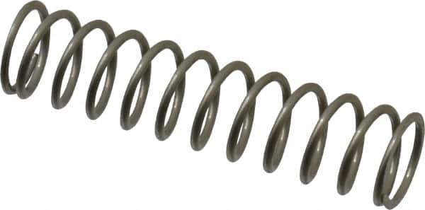 Value Collection - 0.36" OD, 0.035" Wire, 1-1/2" Free Length, Compression Spring - 6.06 Lb Spring Rating, Stainless Steel - Apex Tool & Supply