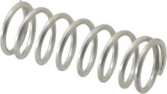 Value Collection - 0.36" OD, 0.041" Wire, 1" Free Length, Compression Spring - 13.77 Lb Spring Rating, Stainless Steel - Apex Tool & Supply