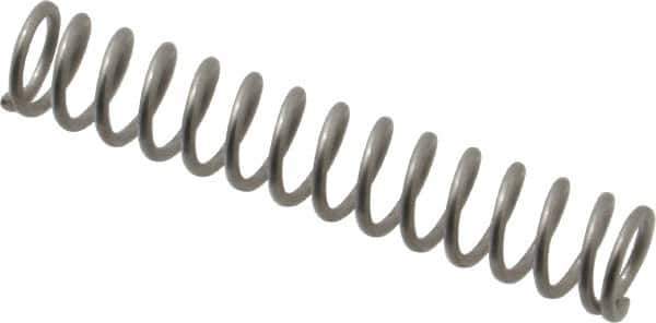 Value Collection - 0.36" OD, 0.047" Wire, 2" Free Length, Compression Spring - 11.02 Lb Spring Rating, Stainless Steel - Apex Tool & Supply