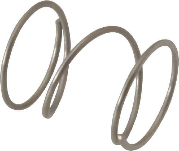 Value Collection - 0.42" OD, 0.028" Wire, 1/2" Free Length, Compression Spring - 6.28 Lb Spring Rating, Stainless Steel - Apex Tool & Supply