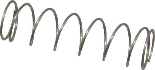 Value Collection - 0.42" OD, 0.028" Wire, 1-1/2" Free Length, Compression Spring - 1.92 Lb Spring Rating, Stainless Steel - Apex Tool & Supply