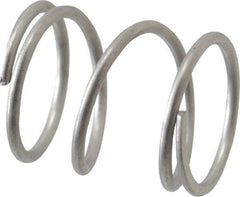 Value Collection - 0.42" OD, 0.035" Wire, 1/2" Free Length, Compression Spring - 13.39 Lb Spring Rating, Stainless Steel - Apex Tool & Supply