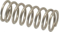 Value Collection - 0.42" OD, 0.047" Wire, 1" Free Length, Compression Spring - 17.57 Lb Spring Rating, Stainless Steel - Apex Tool & Supply