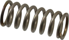 Value Collection - 0.42" OD, 0.054" Wire, 1" Free Length, Compression Spring - 30.07 Lb Spring Rating, Stainless Steel - Apex Tool & Supply