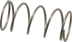 Value Collection - 0.48" OD, 0.035" Wire, 1" Free Length, Compression Spring - 5.19 Lb Spring Rating, Stainless Steel - Apex Tool & Supply