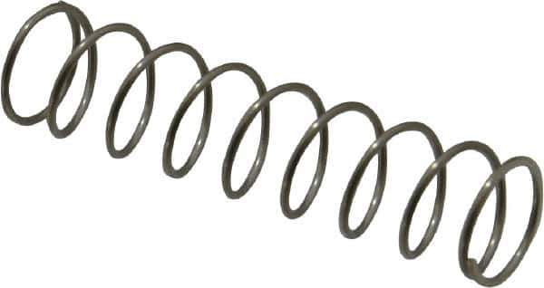 Value Collection - 0.48" OD, 0.035" Wire, 2" Free Length, Compression Spring - 2.5 Lb Spring Rating, Stainless Steel - Apex Tool & Supply