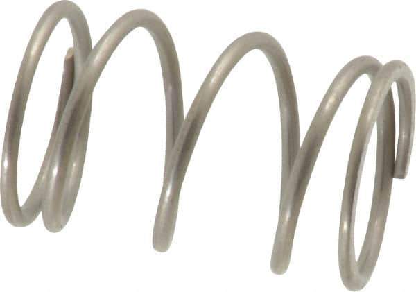 Value Collection - 0.48" OD, 0.041" Wire, 3/4" Free Length, Compression Spring - 12.05 Lb Spring Rating, Stainless Steel - Apex Tool & Supply