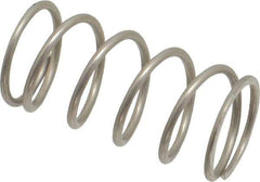 Value Collection - 0.48" OD, 0.041" Wire, 1" Free Length, Compression Spring - 8.77 Lb Spring Rating, Stainless Steel - Apex Tool & Supply