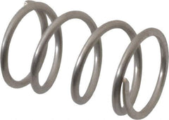 Value Collection - 0.48" OD, 0.047" Wire, 3/4" Free Length, Compression Spring - 19.46 Lb Spring Rating, Stainless Steel - Apex Tool & Supply