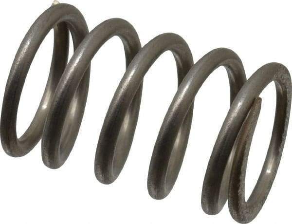 Value Collection - 0.48" OD, 0.054" Wire, 3/4" Free Length, Compression Spring - 32.54 Lb Spring Rating, Stainless Steel - Apex Tool & Supply