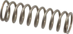 Value Collection - 0.48" OD, 0.054" Wire, 1-1/2" Free Length, Compression Spring - 15 Lb Spring Rating, Stainless Steel - Apex Tool & Supply