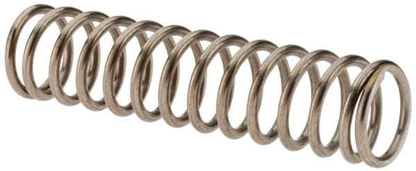 Value Collection - 0.48" OD, 0.054" Wire, 2" Free Length, Compression Spring - 11.04 Lb Spring Rating, Stainless Steel - Apex Tool & Supply