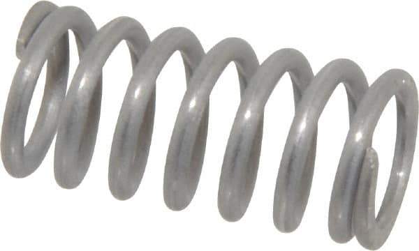 Value Collection - 0.48" OD, 0.062" Wire, 1" Free Length, Compression Spring - 40.15 Lb Spring Rating, Stainless Steel - Apex Tool & Supply