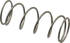 Value Collection - 0.6" OD, 0.041" Wire, 1-1/2" Free Length, Compression Spring - 4.21 Lb Spring Rating, Stainless Steel - Apex Tool & Supply