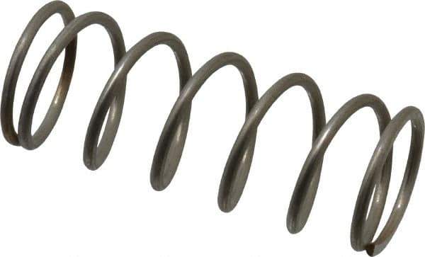 Value Collection - 0.6" OD, 0.054" Wire, 1-1/2" Free Length, Compression Spring - 11.14 Lb Spring Rating, Stainless Steel - Apex Tool & Supply