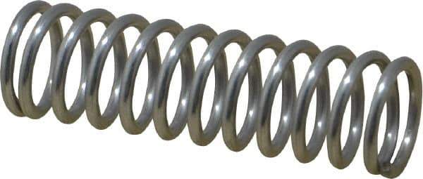 Value Collection - 0.6" OD, 0.072" Wire, 2" Free Length, Compression Spring - 21.84 Lb Spring Rating, Stainless Steel - Apex Tool & Supply