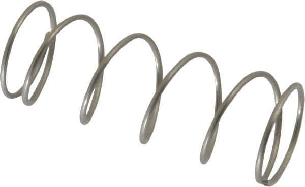 Value Collection - 0.72" OD, 0.047" Wire, 2" Free Length, Compression Spring - 3.78 Lb Spring Rating, Stainless Steel - Apex Tool & Supply