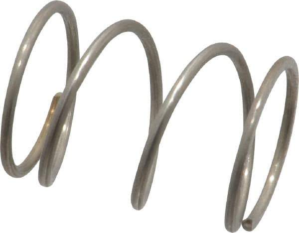 Value Collection - 0.72" OD, 0.054" Wire, 1" Free Length, Compression Spring - 12.59 Lb Spring Rating, Stainless Steel - Apex Tool & Supply