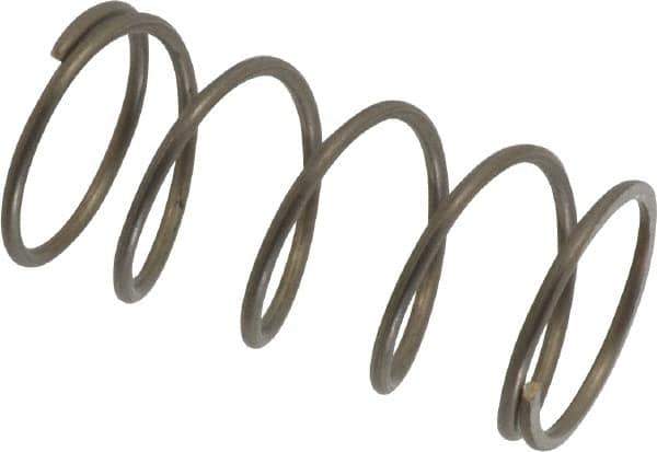 Value Collection - 0.72" OD, 0.054" Wire, 1-1/2" Free Length, Compression Spring - 8.07 Lb Spring Rating, Stainless Steel - Apex Tool & Supply
