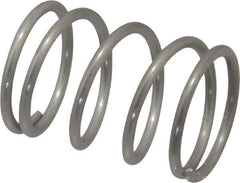 Value Collection - 0.72" OD, 0.062" Wire, 1" Free Length, Compression Spring - 20.15 Lb Spring Rating, Stainless Steel - Apex Tool & Supply