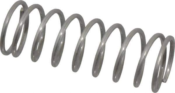 Value Collection - 0.72" OD, 0.062" Wire, 2" Free Length, Compression Spring - 9.4 Lb Spring Rating, Stainless Steel - Apex Tool & Supply