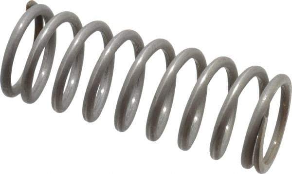 Value Collection - 0.72" OD, 0.08" Wire, 2" Free Length, Compression Spring - 23.32 Lb Spring Rating, Stainless Steel - Apex Tool & Supply