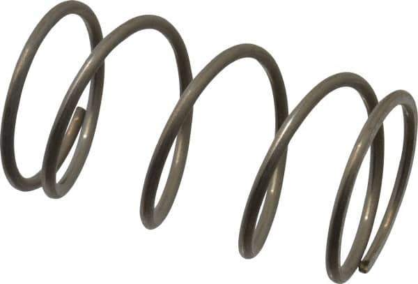 Value Collection - 0.85" OD, 0.062" Wire, 1-1/2" Free Length, Compression Spring - 10.12 Lb Spring Rating, Stainless Steel - Apex Tool & Supply