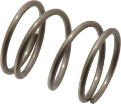 Value Collection - 0.85" OD, 0.072" Wire, 1" Free Length, Compression Spring - 26.58 Lb Spring Rating, Stainless Steel - Apex Tool & Supply