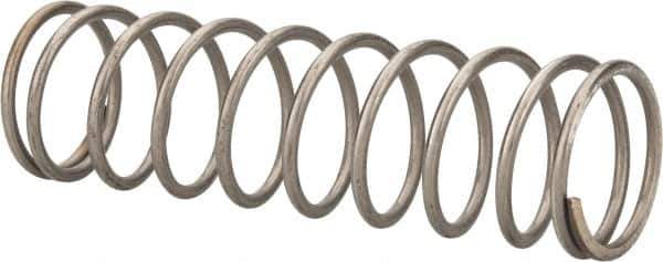 Value Collection - 0.85" OD, 0.072" Wire, 3" Free Length, Compression Spring - 7.96 Lb Spring Rating, Stainless Steel - Apex Tool & Supply