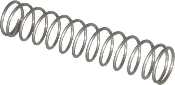 Value Collection - 0.85" OD, 0.072" Wire, 4" Free Length, Compression Spring - 5.9 Lb Spring Rating, Stainless Steel - Apex Tool & Supply