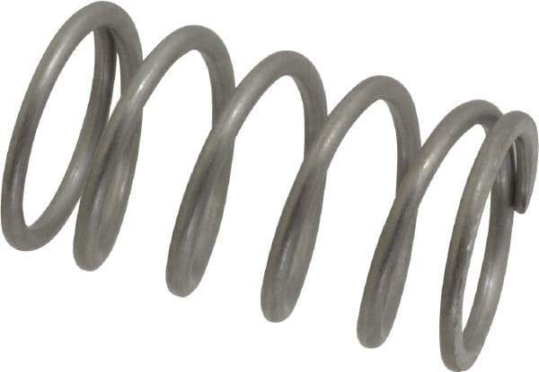 Value Collection - 0.85" OD, 0.08" Wire, 1-1/2" Free Length, Compression Spring - 24.16 Lb Spring Rating, Stainless Steel - Apex Tool & Supply