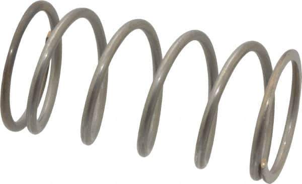 Value Collection - 0.975" OD, 0.08" Wire, 2" Free Length, Compression Spring - 14.37 Lb Spring Rating, Stainless Steel - Apex Tool & Supply