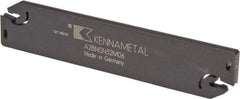 Kennametal - 1.2598" Blade Height, 0.2126" Blade Width, 5.9055" OAL, Neutral Cut, Double End Indexable Cut-Off Blade - 60mm Max Depth of Cut, A2BNSN Blade, A2 Cut-Off Series - Apex Tool & Supply