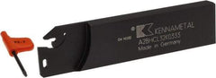 Kennametal - 1.2598" Blade Height, 0.315" Blade Width, 4.9213" OAL, Left Hand Cut, Single End Indexable Cut-Off Blade - 33mm Max Depth of Cut, A2BNC Blade, A2 Cut-Off Series - Apex Tool & Supply