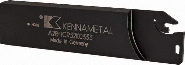 Kennametal - 1.2598" Blade Height, 0.315" Blade Width, 4.9213" OAL, Right Hand Cut, Single End Indexable Cut-Off Blade - 33mm Max Depth of Cut, A2BNC Blade, A2 Cut-Off Series - Apex Tool & Supply