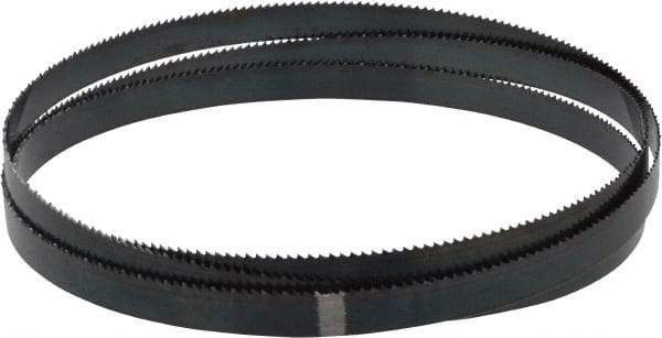 Starrett - 10 TPI, 5' 4-1/2" Long x 1/2" Wide x 0.025" Thick, Welded Band Saw Blade - Carbon Steel, Toothed Edge, Raker Tooth Set, Flexible Back, Contour Cutting - Apex Tool & Supply