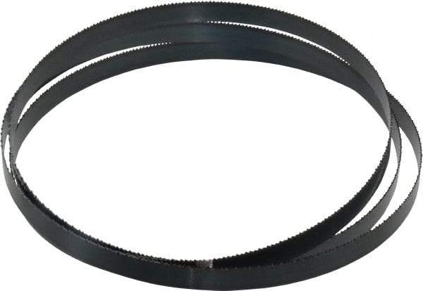 Starrett - 14 TPI, 5' 4-1/2" Long x 1/2" Wide x 0.025" Thick, Welded Band Saw Blade - Carbon Steel, Toothed Edge, Raker Tooth Set, Flexible Back, Contour Cutting - Apex Tool & Supply
