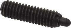 Gibraltar - M4 x 0.7, 13mm Thread Length, 2.5mm Plunger Projection, Steel Threaded Spring Plunger - 1.78mm Max Plunger Diam, 0.23 Kg Init End Force, 1.81 Kg Final End Force - Apex Tool & Supply